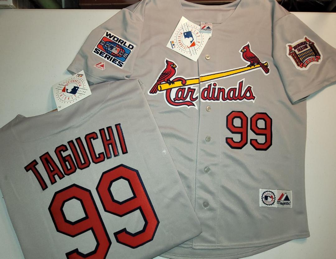 Majestic St Louis Cardinals SO TAGUCHI 2006 World Series Baseball Jersey GRAY