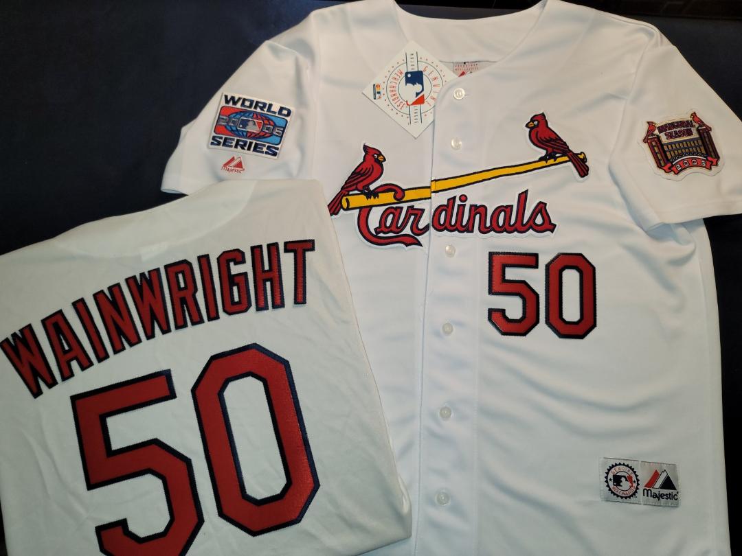 Majestic St Louis Cardinals CHRIS CARPENTER 2006 World Series Baseball Jersey WHITE
