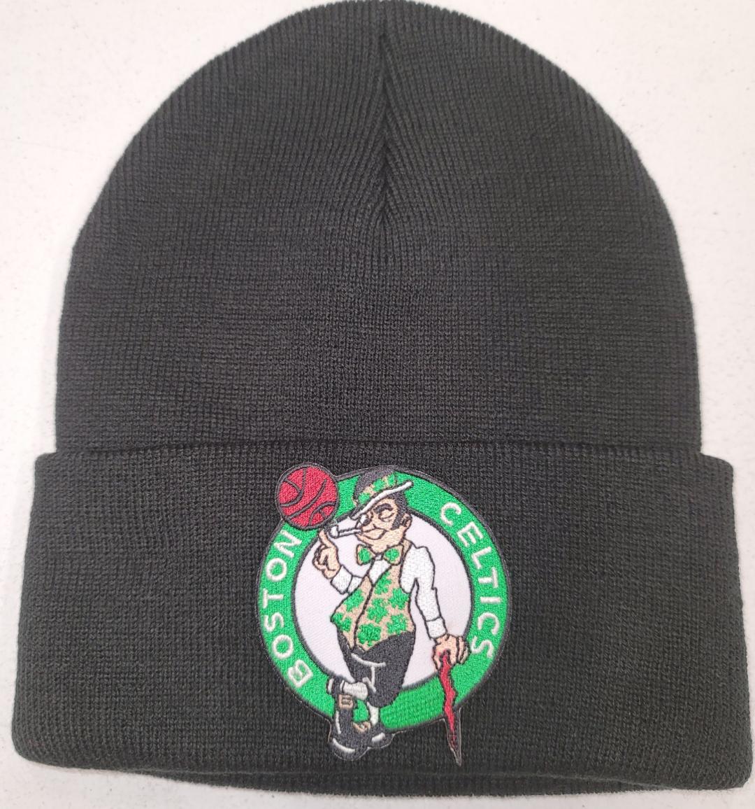 ADULT NBA Team Apparel BOSTON CELTICS Winter HAT New BLACK