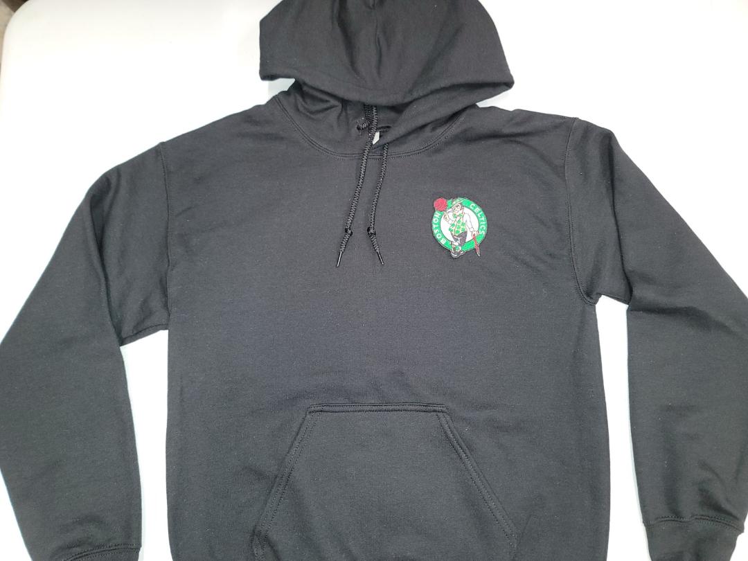 Mens NBA Team Apparel BOSTON CELTICS Pullover Hooded Hoodie SWEATSHIRT BLACK All Sizes