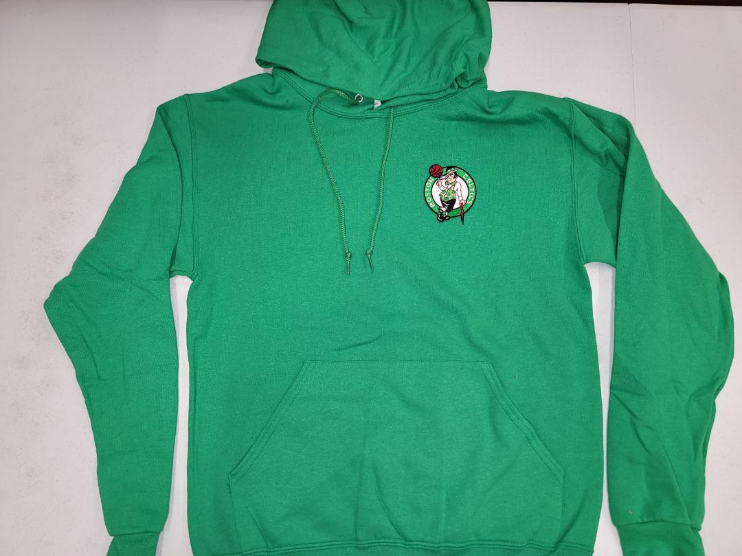 Mens NBA Team Apparel BOSTON CELTICS Pullover Hooded Hoodie SWEATSHIRT KELLY GREEN All Sizes