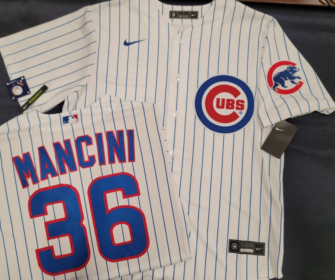 Nike Chicago Cubs TREY MANCINI Baseball Jersey WHITE P/S