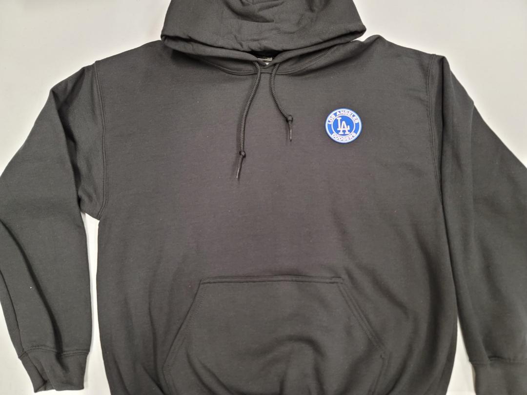 Mens LOS ANGELES DODGERS Pullover Hooded Hoodie SWEATSHIRT BLACK All Sizes