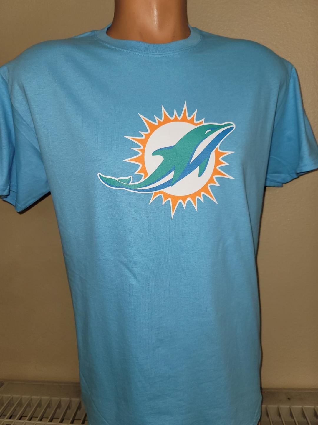 Mens NFL Team Apparel MIAMI DOLPHINS Football Shirt New TEAL