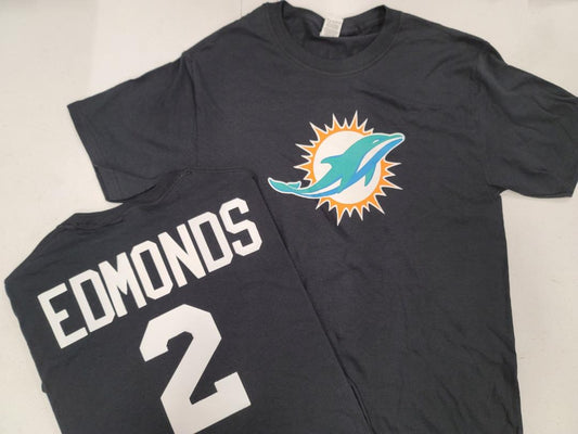 MENS NFL Team Apparel Miami Dolphins CHASE EDMONDS Football Jersey Shirt BLACK