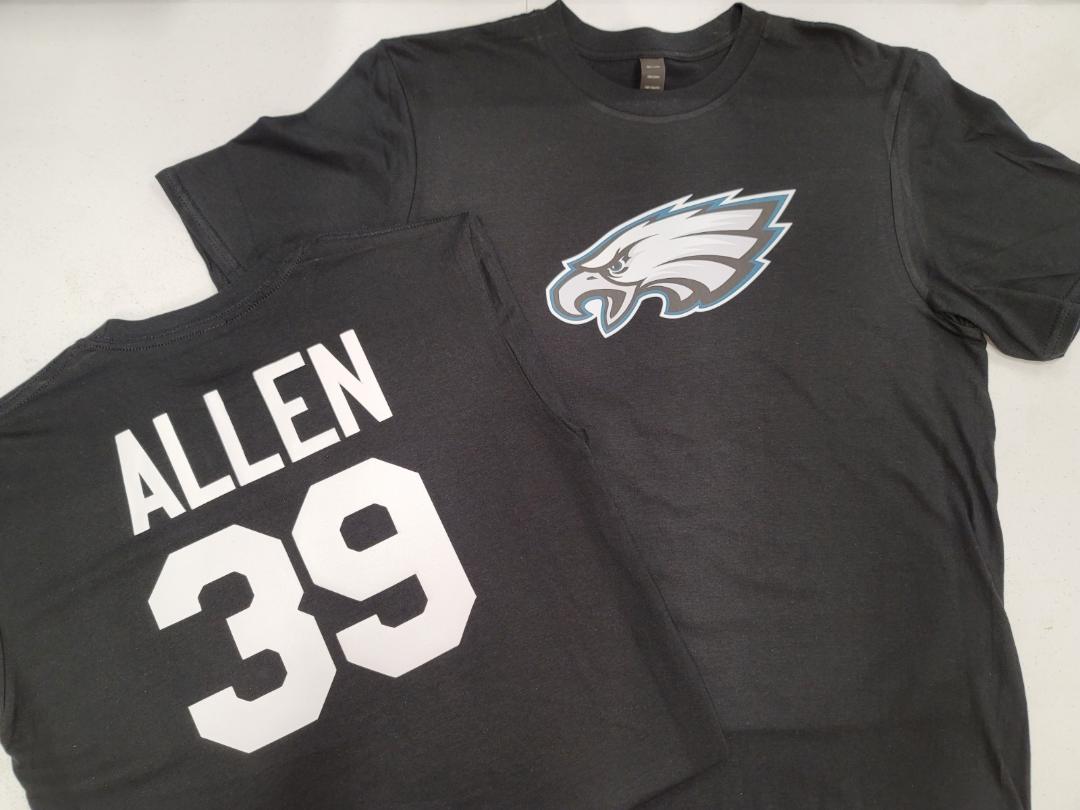 Mens NFL Team Apparel Philadelphia Eagles DEVON ALLEN Football Jersey Shirt BLACK