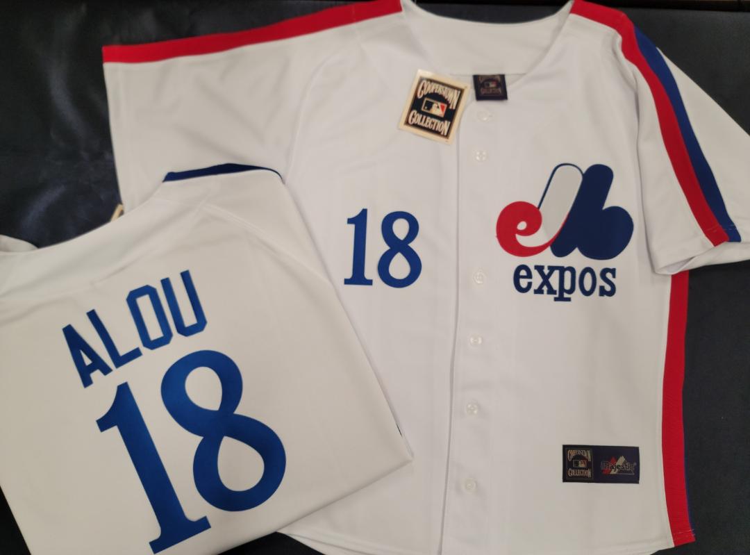 Cooperstown Collection Montreal Expos MOISES ALOU Throwback Baseball J –