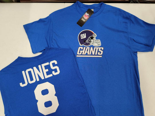 Mens NFL Team Apparel New York Giants DANIEL JONES Football Jersey Shirt ROYAL