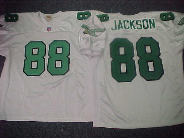 Philadelphia Eagles KEITH JACKSON 90s Vintage Throwback Football Jersey WHITE