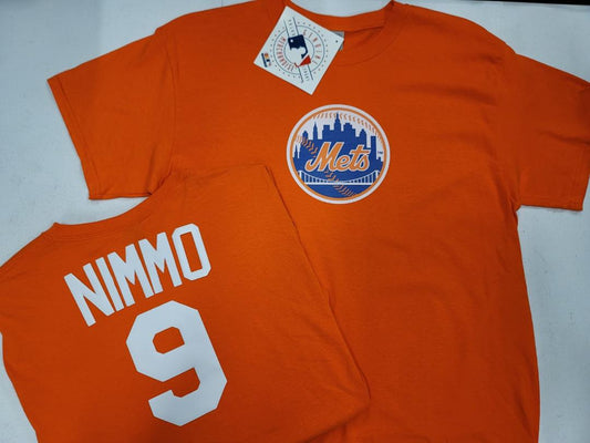 Mens MLB Team Apparel New York Mets BRANDON NIMMO Baseball Shirt ORANGE