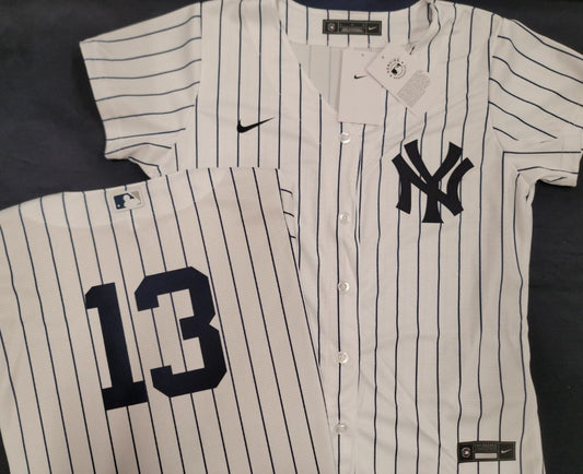 WOMENS Nike New York Yankees ALEX RODRIGUEZ Sewn Baseball Jersey WHITE
