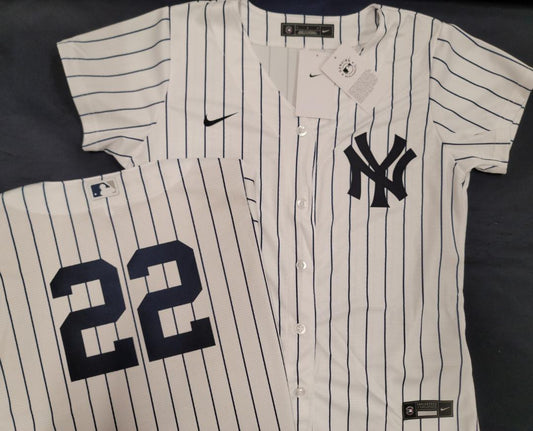 WOMENS Nike New York Yankees JUAN SOTO Sewn Baseball Jersey WHITE