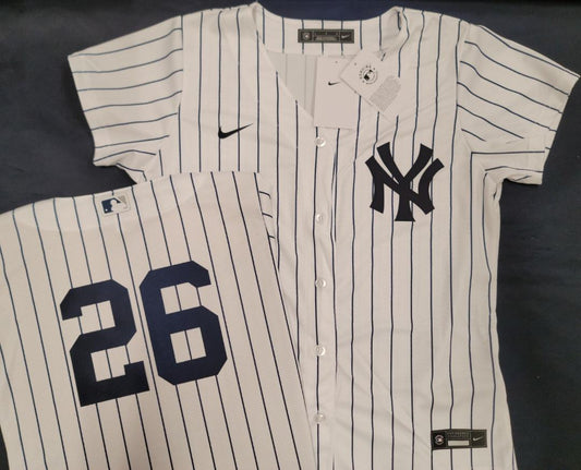 WOMENS Nike New York Yankees DJ LeMAHIEU Sewn Baseball Jersey WHITE