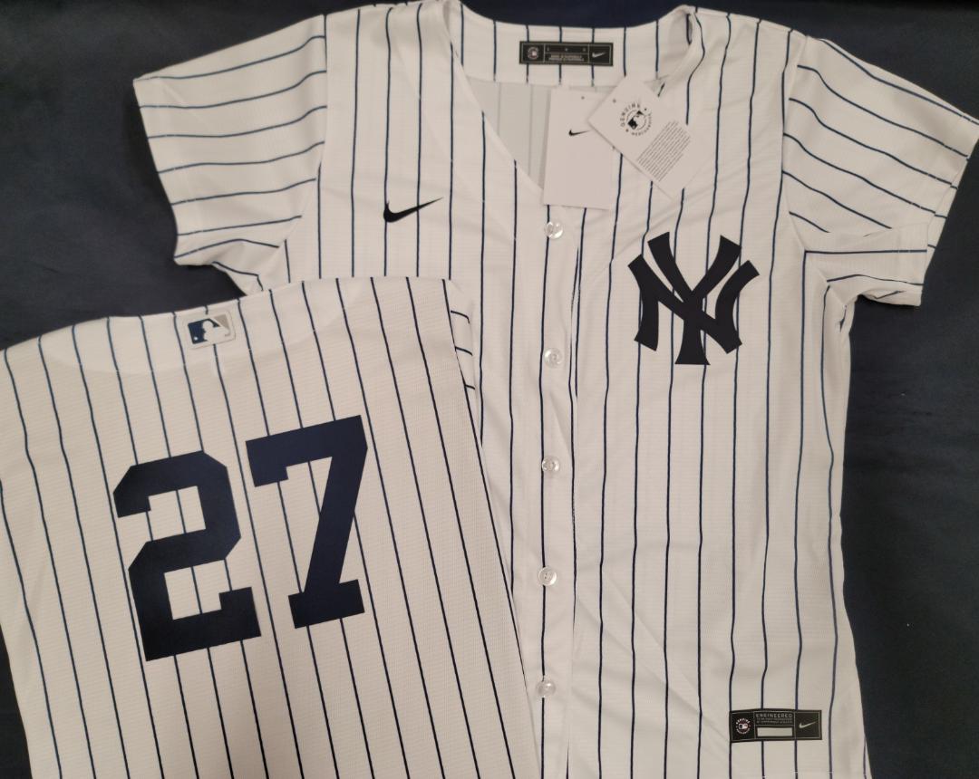 WOMENS Nike New York Yankees GIANCARLO STANTON  Sewn Baseball Jersey WHITE