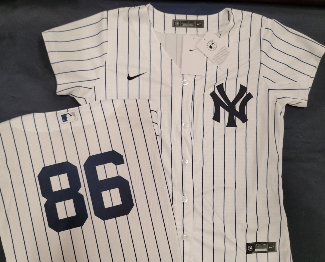 WOMENS Nike New York Yankees CLARKE SCHMIDT Sewn Baseball Jersey WHITE
