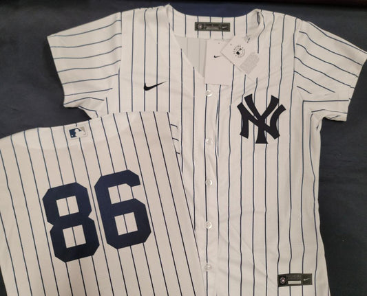WOMENS Nike New York Yankees CLARKE SCHMIDT Sewn Baseball Jersey WHITE