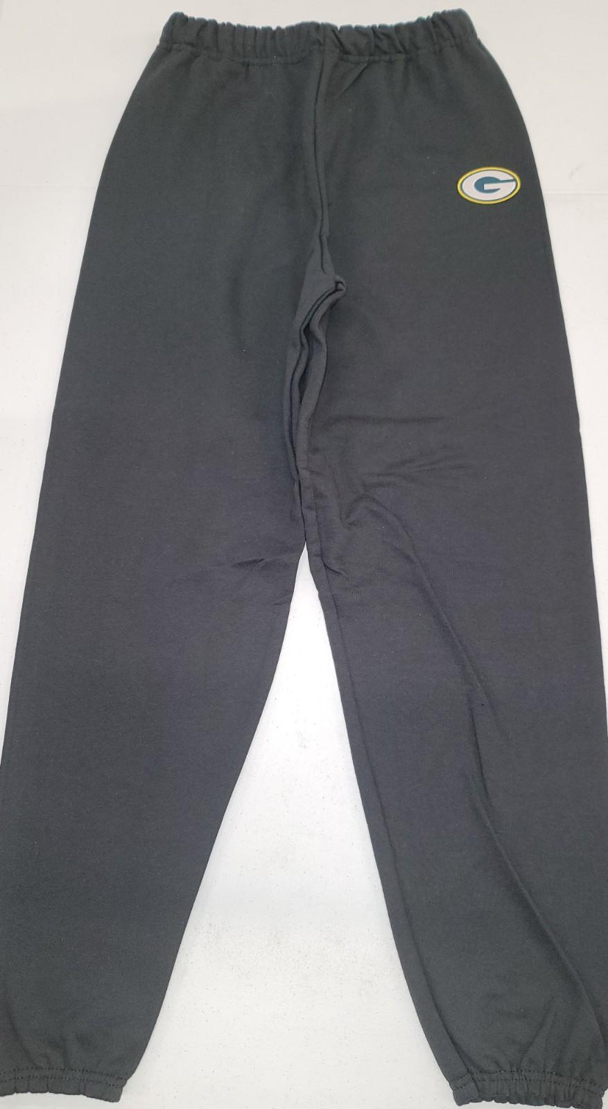 Mens NFL Team Apparel GREEN BAY PACKERS Full Length SWEATPANTS New BLACK