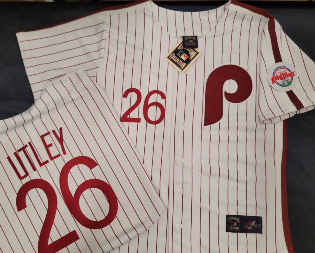 Cooperstown Collection Philadelphia Phillies CHASE UTLEY Sewn THROWBACK Baseball Jersey