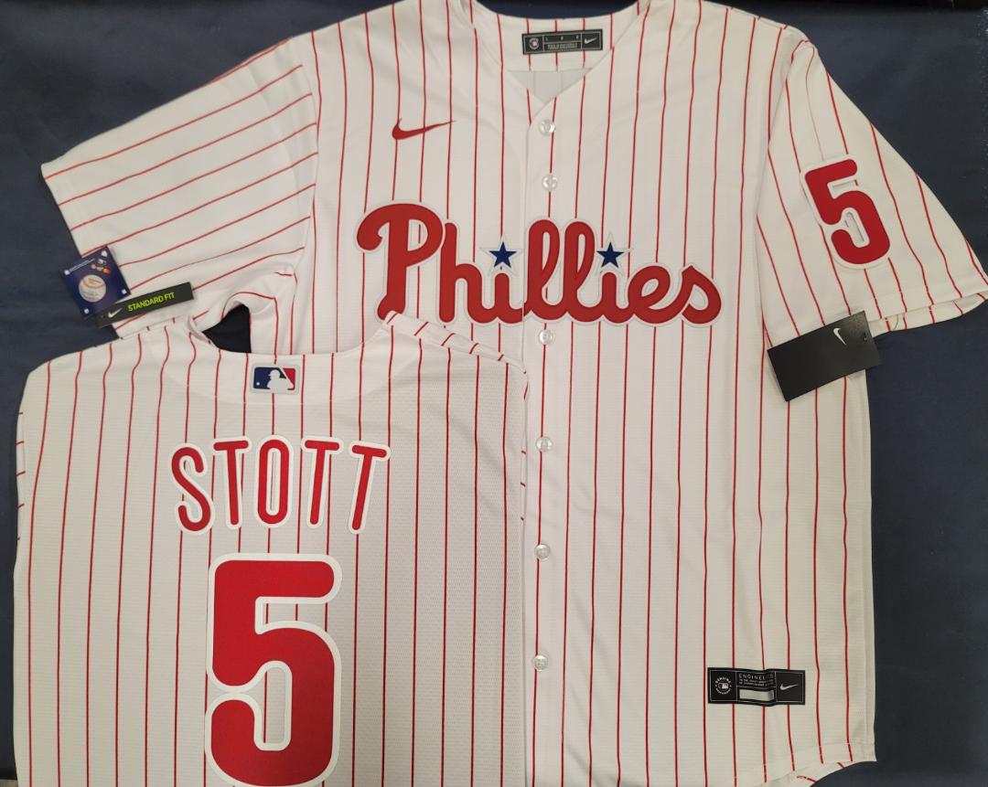 Nike Philadelphia Phillies BRYSON STOTT Sewn Baseball Jersey WHT P/S