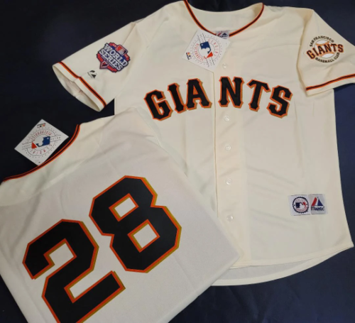 Majestic San Francisco Giants BUSTER POSEY 2012 World Series Sewn