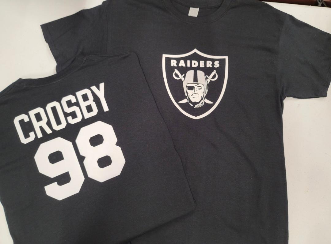 MENS Las Vegas Raiders MAXX CROSBY Football Jersey Shirt Black