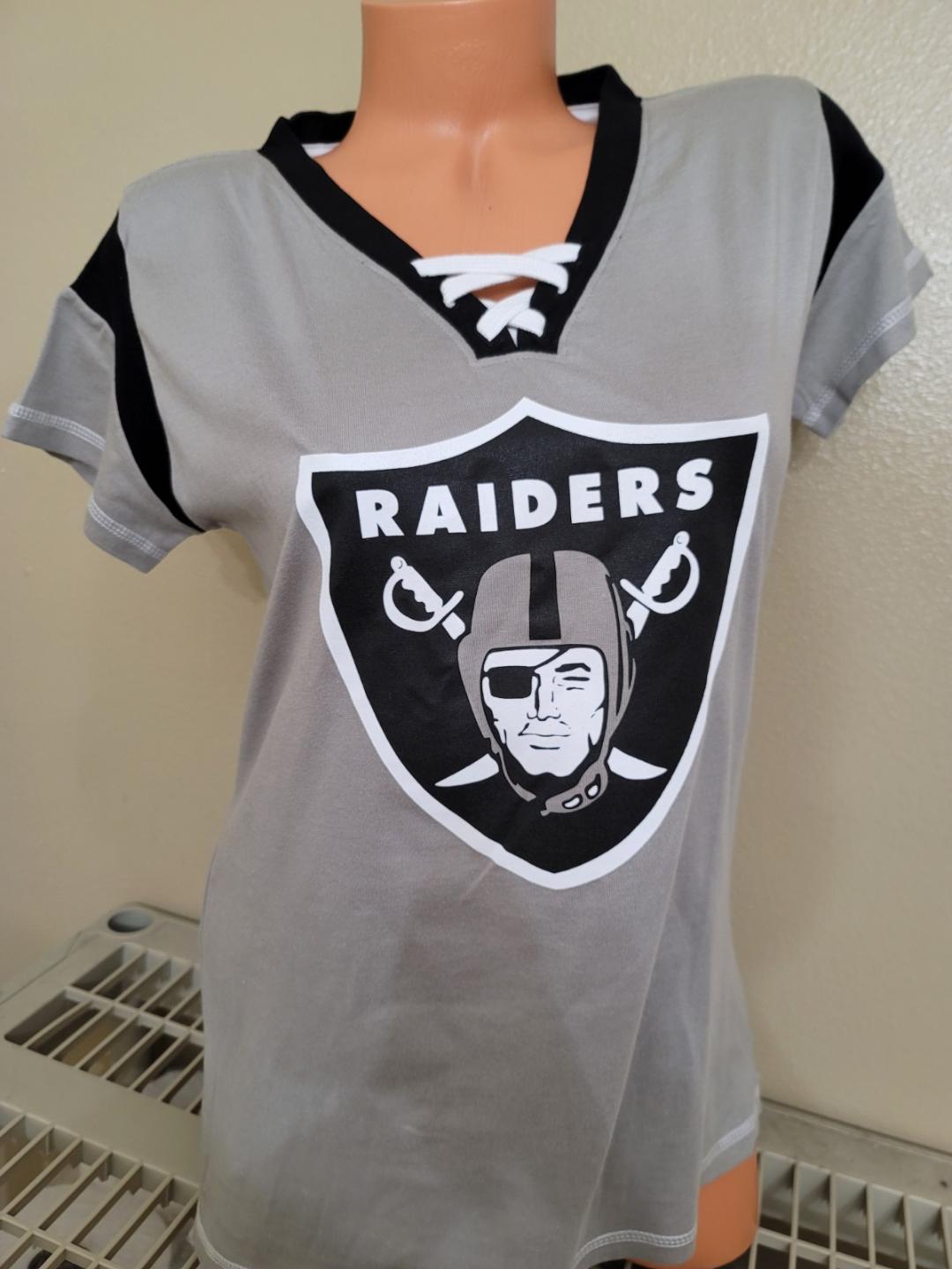 WOMENS LAS VEGAS RAIDERS "Laces" Football Jersey Silver
