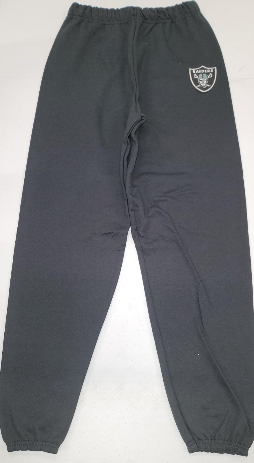 Mens NFL Team Apparel LAS VEGAS RAIDERS Full Length SWEATPANTS New BLACK