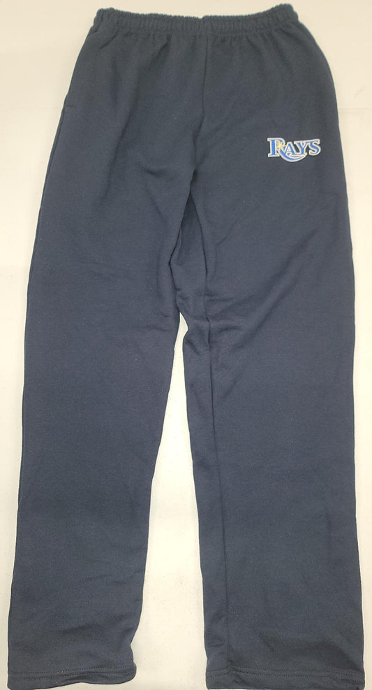 Mens MLB Team Apparel TAMPA BAY RAYS Full Length SWEATPANTS New NAVY