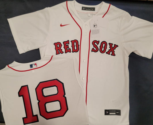 Nike Boston Red Sox ADAM DUVALL Baseball Jersey WHITE