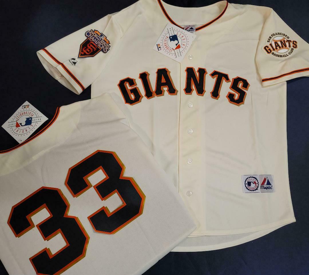 Majestic San Francisco Giants AARON ROWAND 2010 World Series Sewn Baseball Jersey CREAM