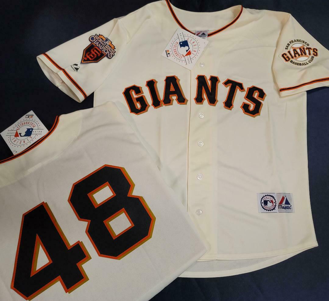 Majestic San Francisco Giants PABLO SANDOVAL 2010 World Series Sewn Baseball Jersey CREAM