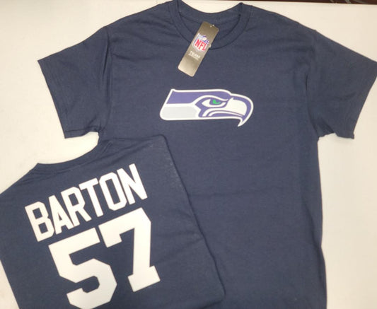 Mens NFL Team Apparel Seattle Seahawks CODY BARTON Football Jersey Shirt NAVY