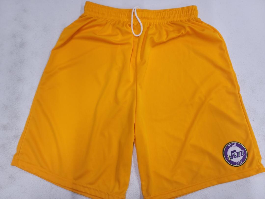 Utah jazz sale yellow shorts