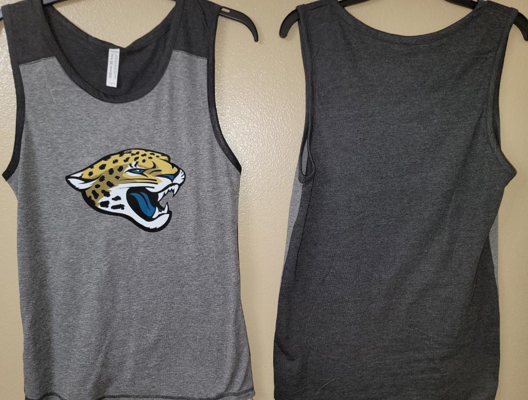 Mens NFL Team Apparel JACKSONVILLE JAGUARS Tank Top Shirt Gray/BLACK