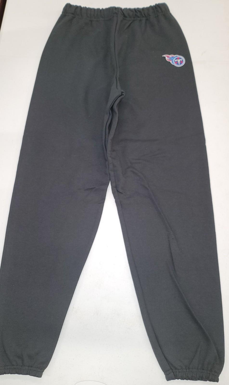 Mens NFL Team Apparel TENNESSEE TITANS Full Length SWEATPANTS New BLACK