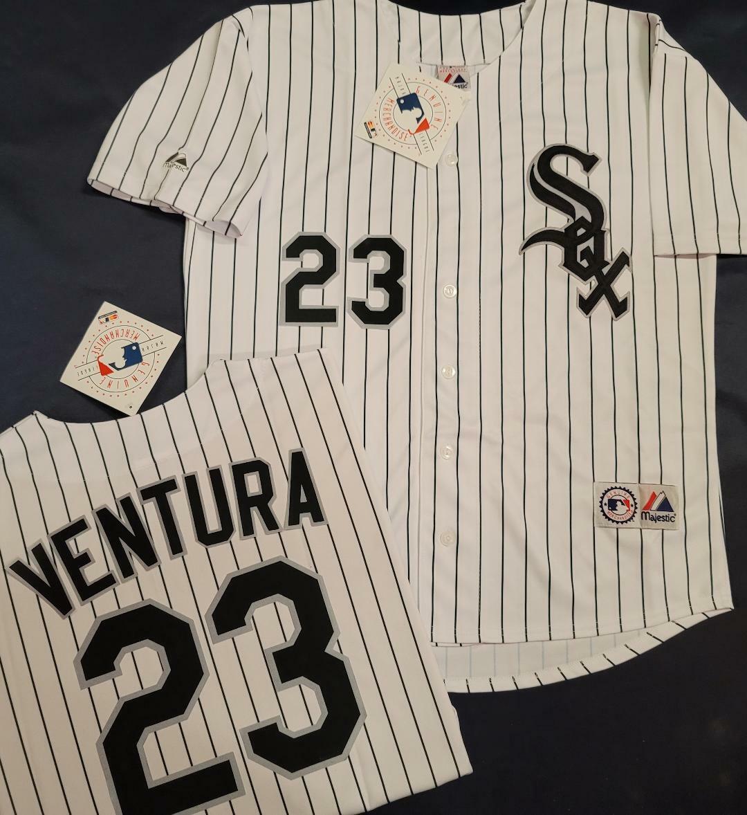 Majestic Chicago White Sox ROBIN VENTURA Baseball Jersey WHITE P/S