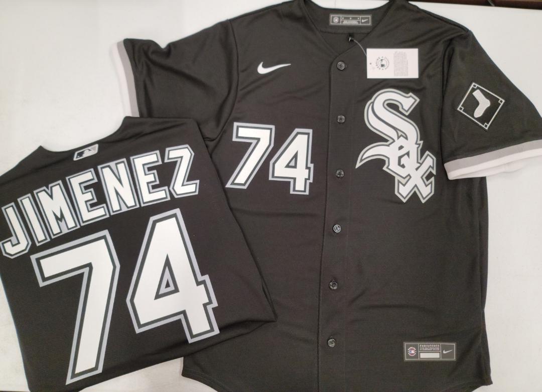 Nike Chicago White Sox ELOY JIMENEZ Baseball Jersey BLACK