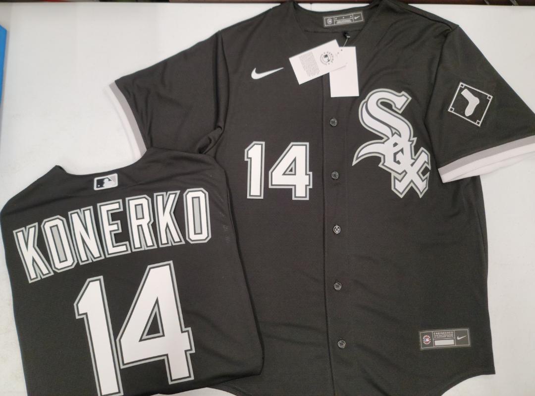 Nike Chicago White Sox PAUL KONERKO Baseball Jersey BLACK