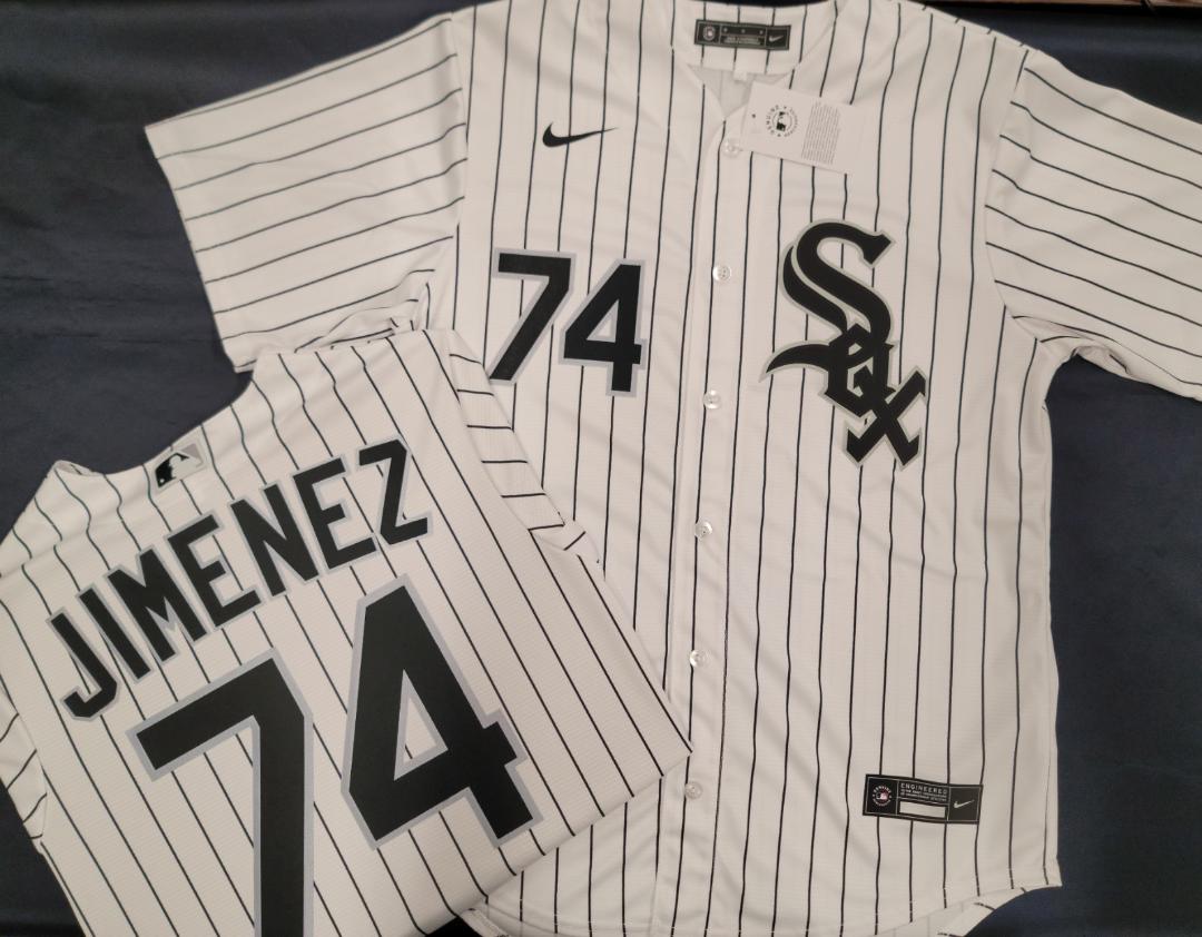 Nike Chicago White Sox ELOY JIMENEZ Baseball Jersey WHITE P/S