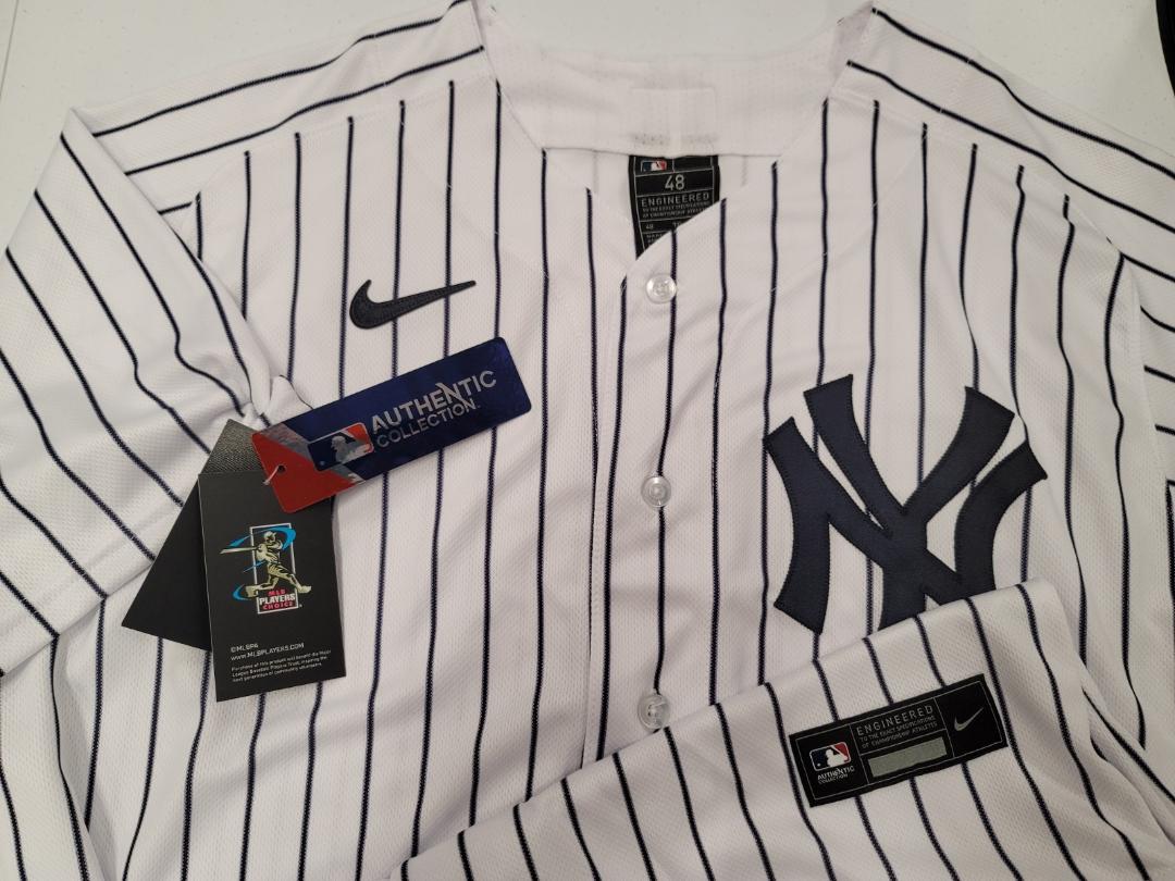 Nike New York Yankees AARON JUDGE Sewn AUTHENTIC GAME Jersey White P/S 48