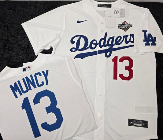 Nike Los Angeles Dodgers MAX MUNCY 2025 World Series Baseball Jersey WHITE