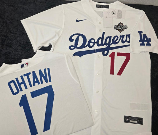 Nike Los Angeles Dodgers SHOHEI OHTANI 2025 World Series Baseball Jersey WHITE