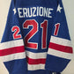 Mens K1 MIKE ERUZIONE 1980 Miracle On Ice Hockey Jersey BLUE