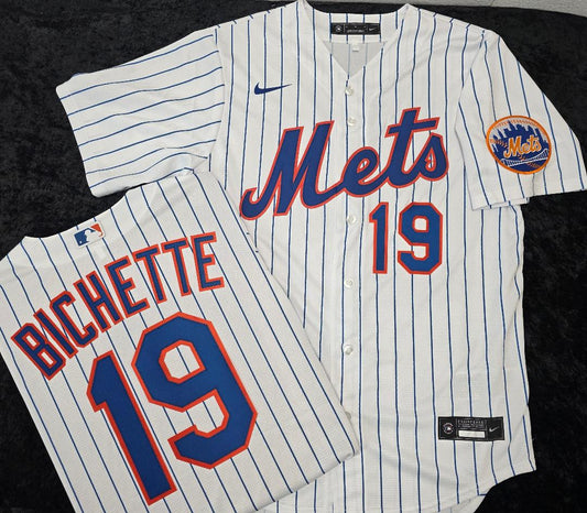 Mens Nike New York Mets BO BICHETTE Baseball Jersey WHITE P/S New