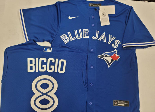 Nike Toronto Blue Jays CAVAN BIGGIO Sewn Baseball Jersey ROYAL