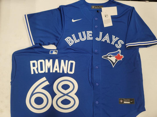 Nike Toronto Blue Jays JORDAN ROMANO Sewn Baseball Jersey ROYAL