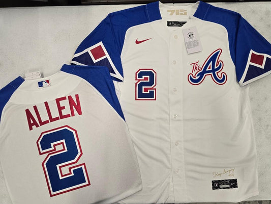 Nike Atlanta Braves NICK ALLEN Sewn City Connect Baseball Jersey
