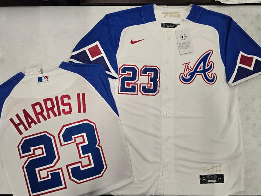 Nike Atlanta Braves MICHAEL HARRIS II Sewn City Connect Baseball Jersey