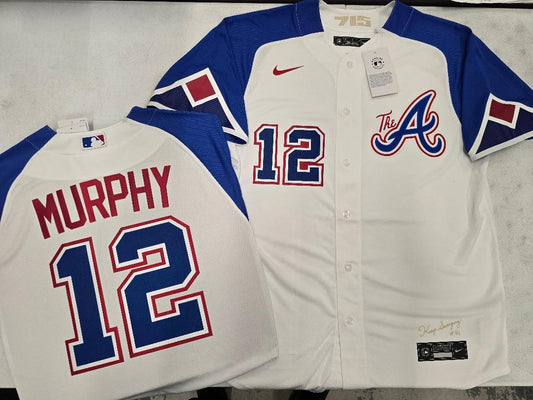 Nike Atlanta Braves SEAN MURPHY Sewn City Connect Baseball Jersey
