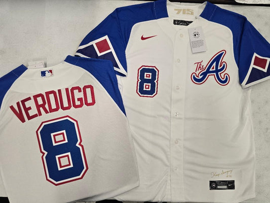 Nike Atlanta Braves ALEX VERDUGO Sewn City Connect Baseball Jersey